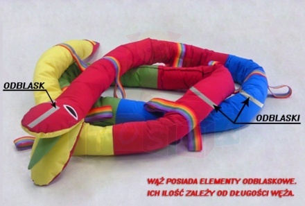 Wąż spacerowy odblaskowy